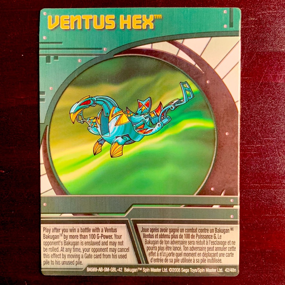 Ventus Hex Bakugan Card